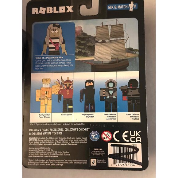 Roblox Work At A Pizza Place Mia Action Figure With Accessories exclusive code - Picture 2 of 2